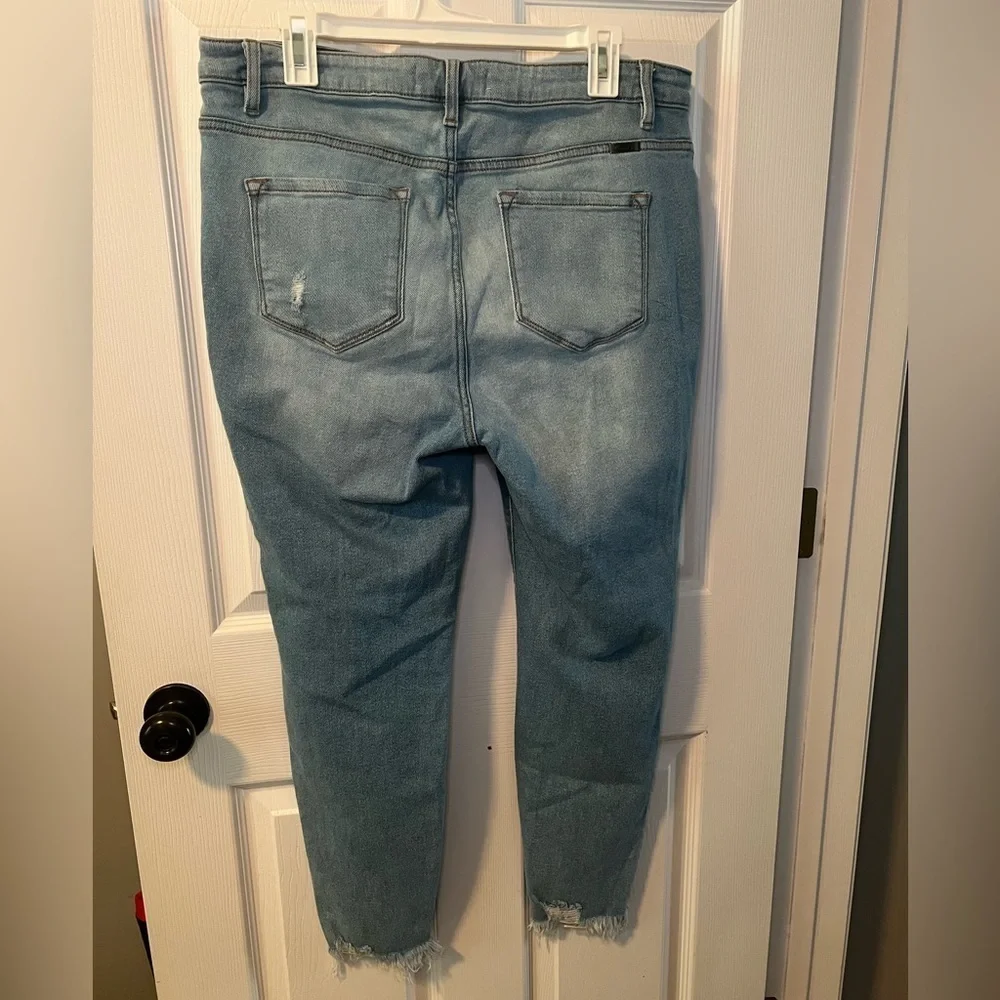 Kancan Distressed Light Blue Women's Jeans Size XL